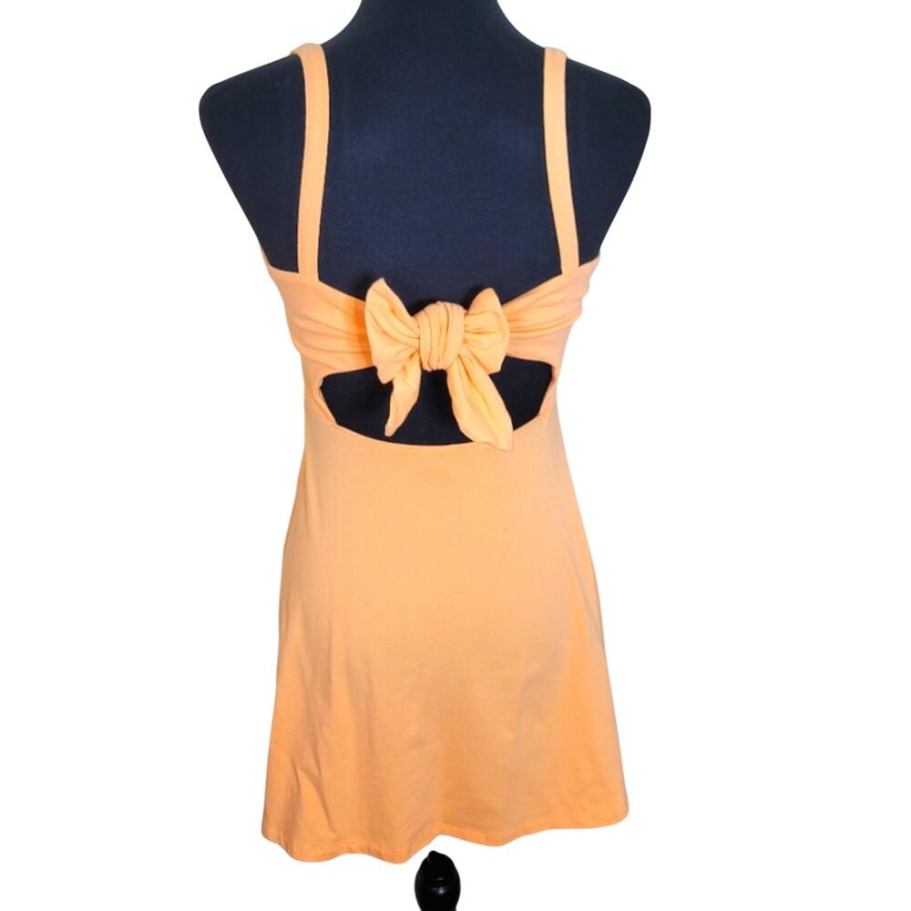 FForever21 Skater Mini Dress, Size Small, Tangerine Orange
